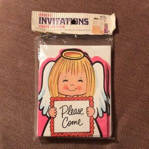 Vintage Party Invitations Angel Party Time